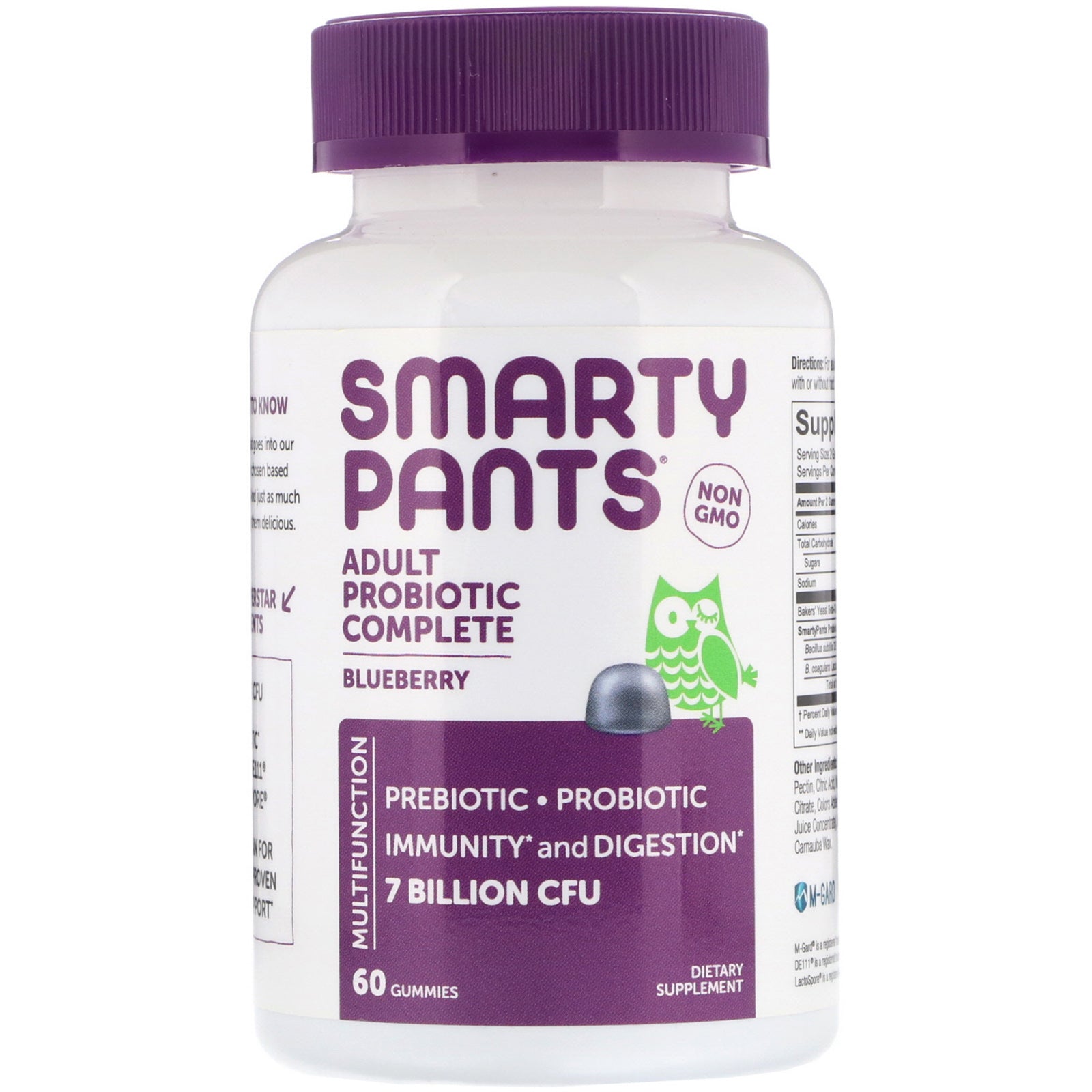SmartyPants, Adult Probiotic Complete, Blueberry, 60 Gummies