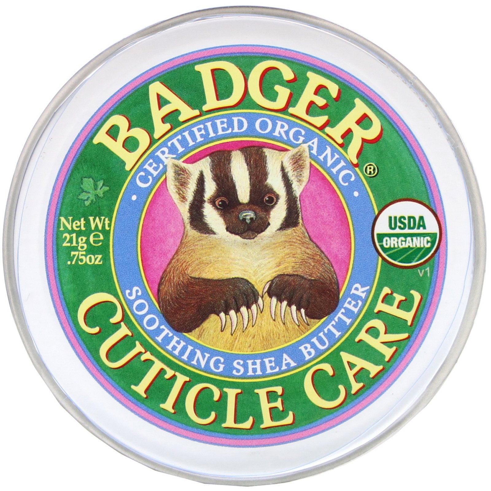 Badger Company, Organic Cuticle Care, Soothing Shea Butter, .75 oz (21 g)