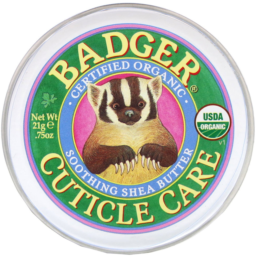 Badger Company, Organic Cuticle Care, Soothing Shea Butter, .75 oz (21 g)