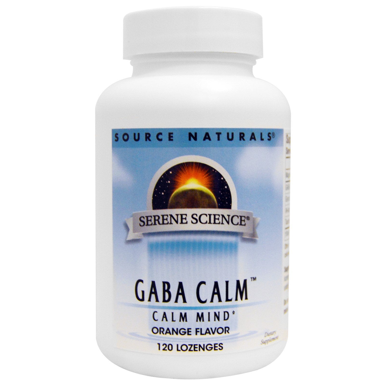 Source Naturals, GABA Calm, Orange Flavor, 120 Lozenges