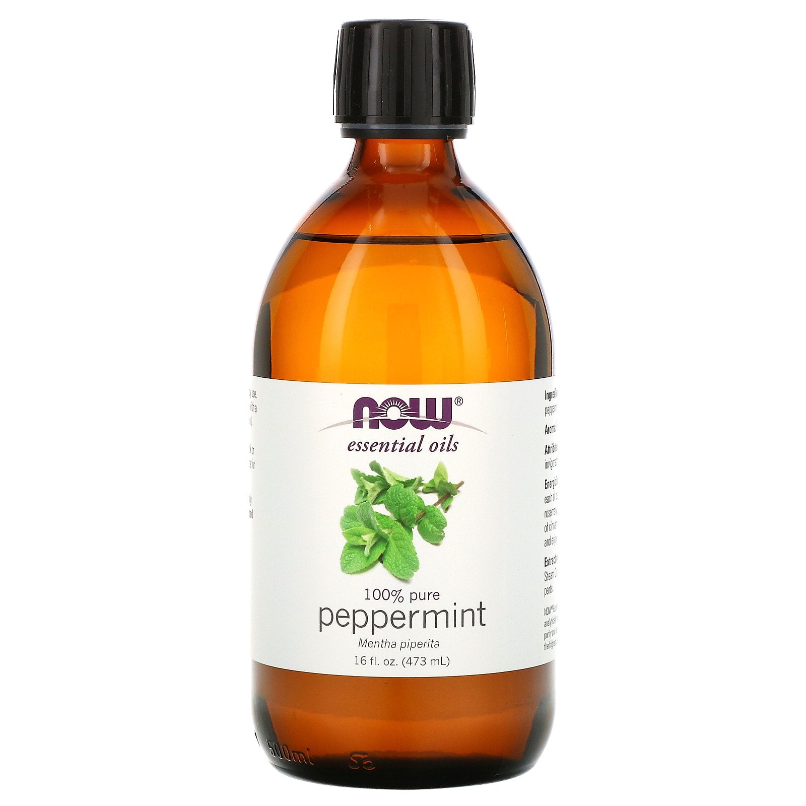 Now Foods, Essential Oils, 100% Pure Peppermint, 16 fl oz (473 ml)