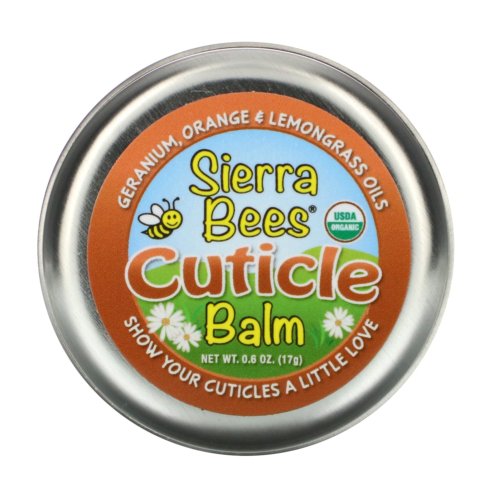 Sierra Bees, Cuticle Care Balm, Geranium, Orange & Lemongrass, 0.6 oz (17 g)