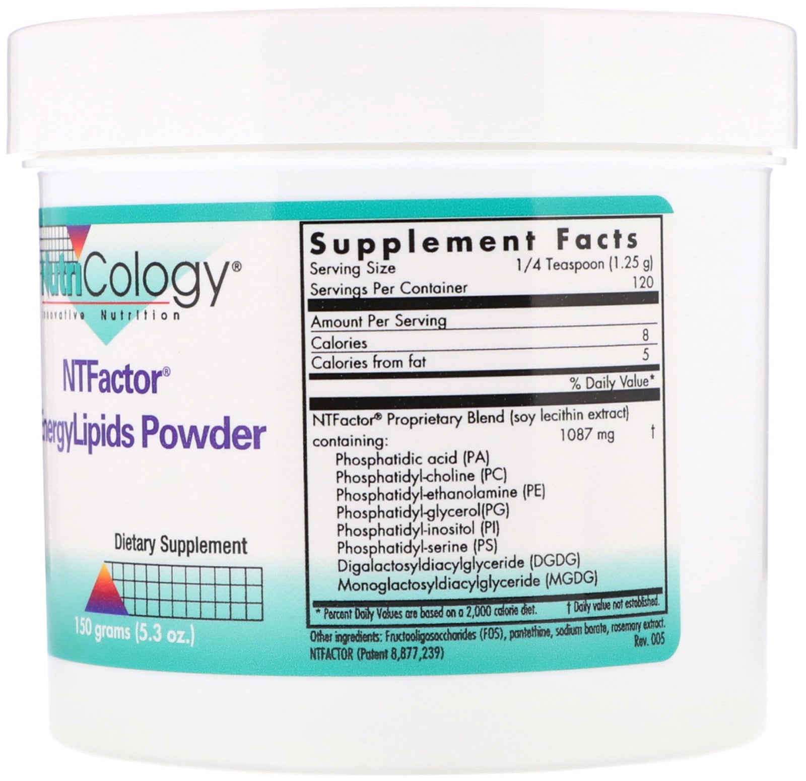 Nutricology, NTFactor, EnergyLipids Powder, 5.3 oz (150 g)
