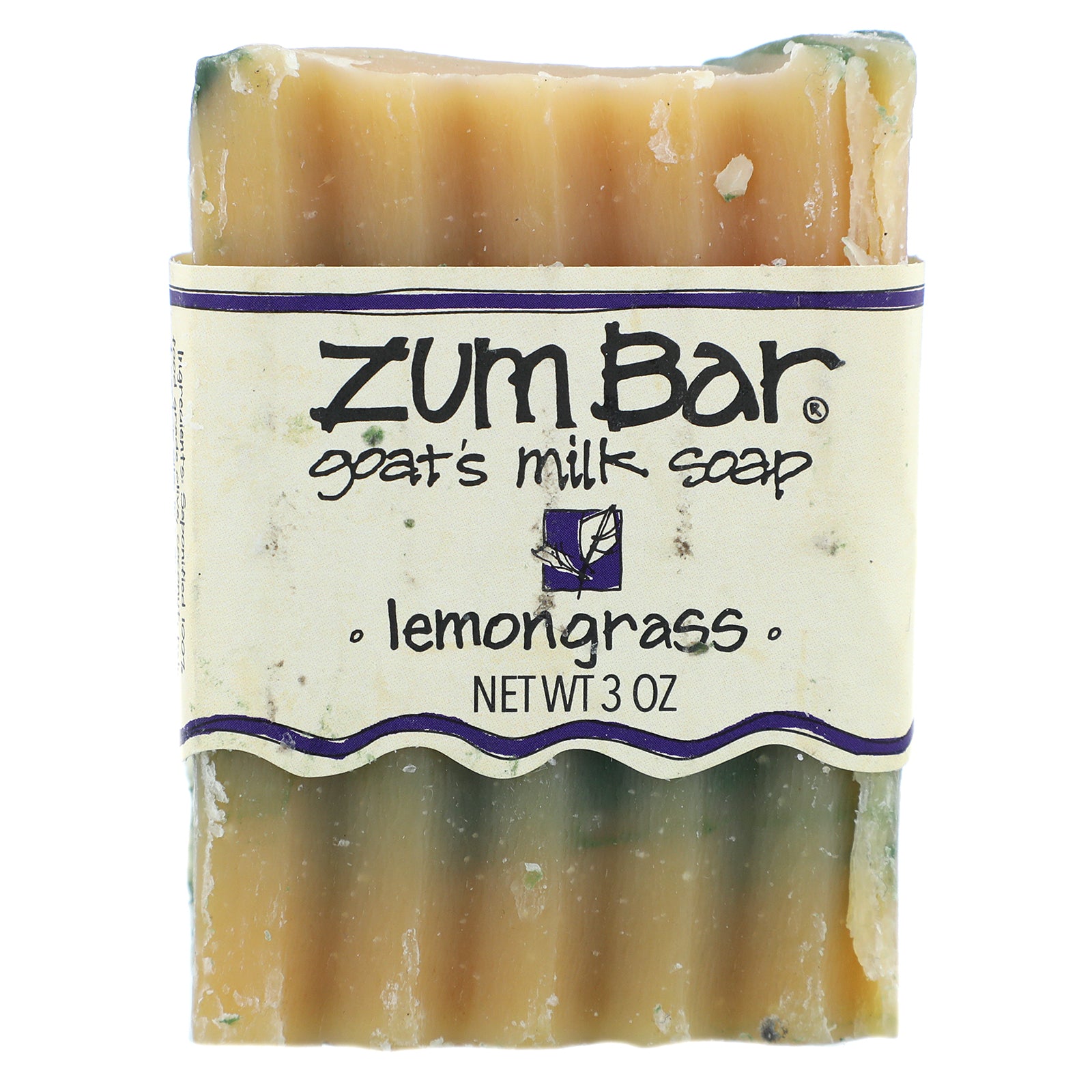 Indigo Wild, Zum Bar, Goat's Milk Soap, Lemongrass, 3 oz Handmade Bar