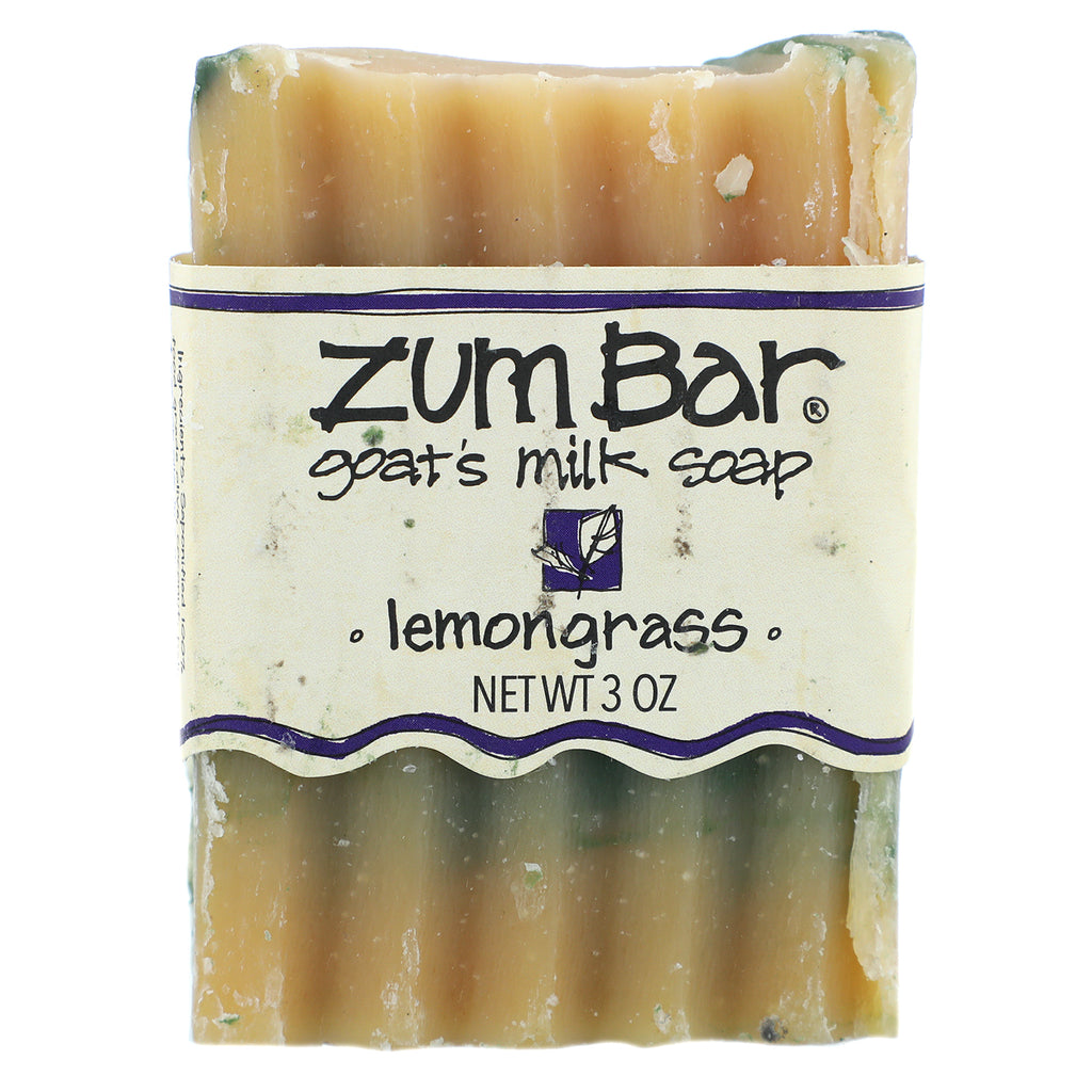 Indigo Wild, Zum Bar, Goat's Milk Soap, Lemongrass, 3 oz Handmade Bar