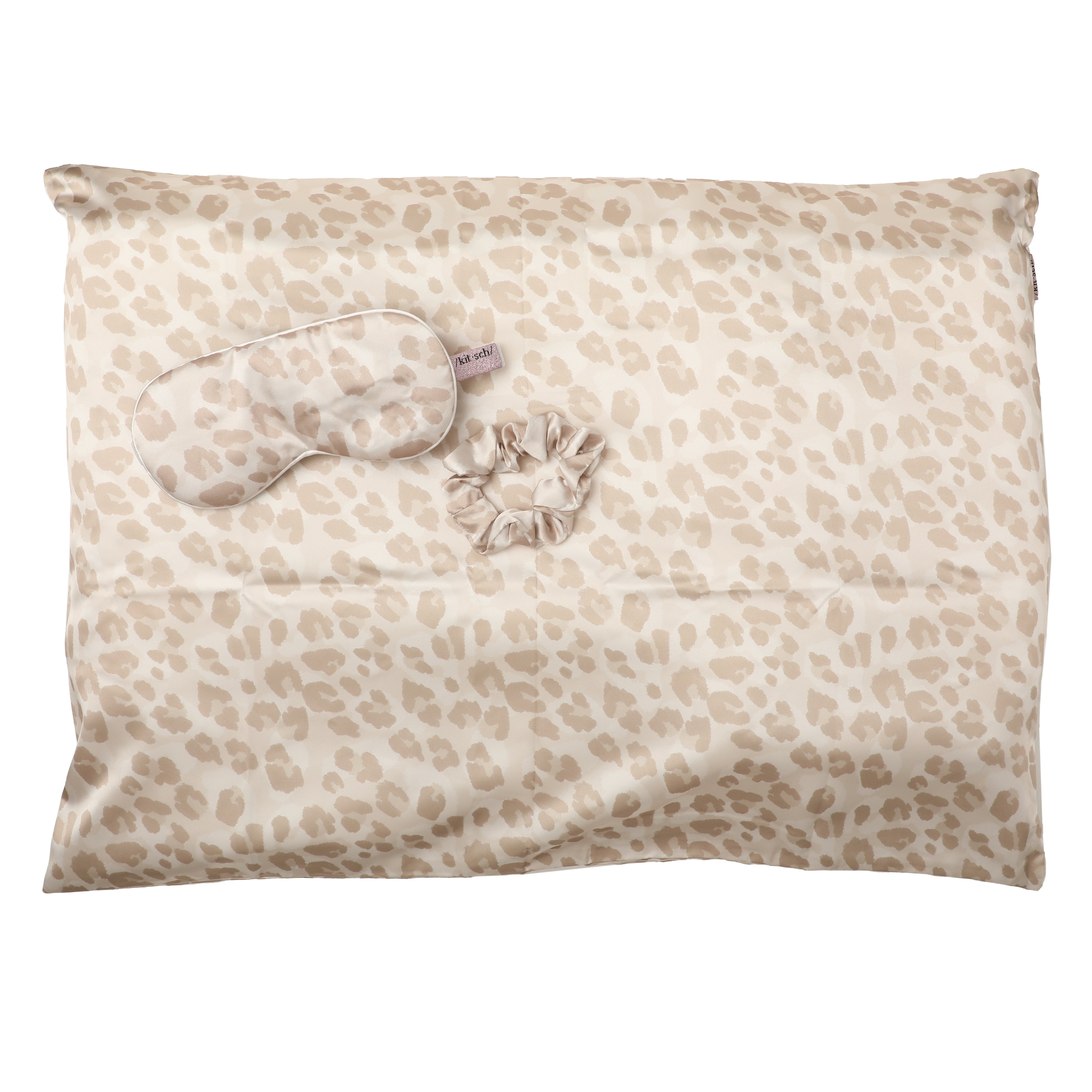 Kitsch, Satin Sleep Set, Leopard, 3 Piece Set