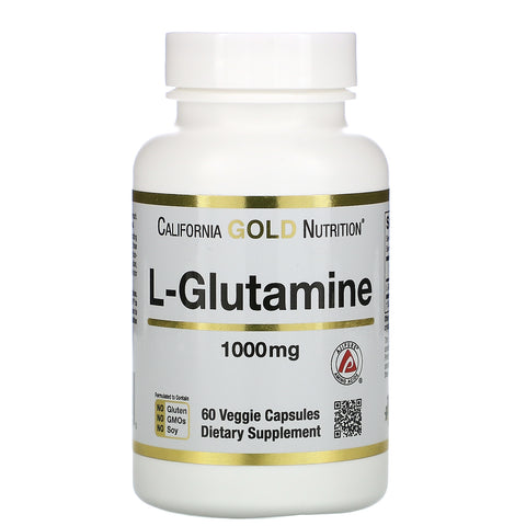California Gold Nutrition, SPORT L-Glutamine, AjiPure, 1,000 mg, 60 Veggie Capsules