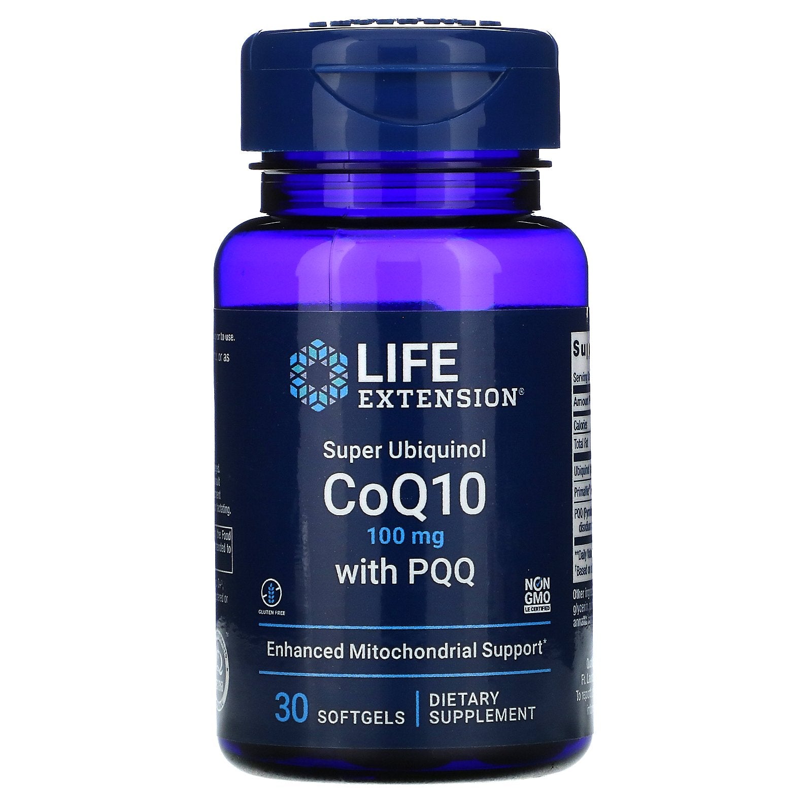 Life Extension, Super Ubiquinol CoQ10 with PQQ, 100 mg, 30 Softgels