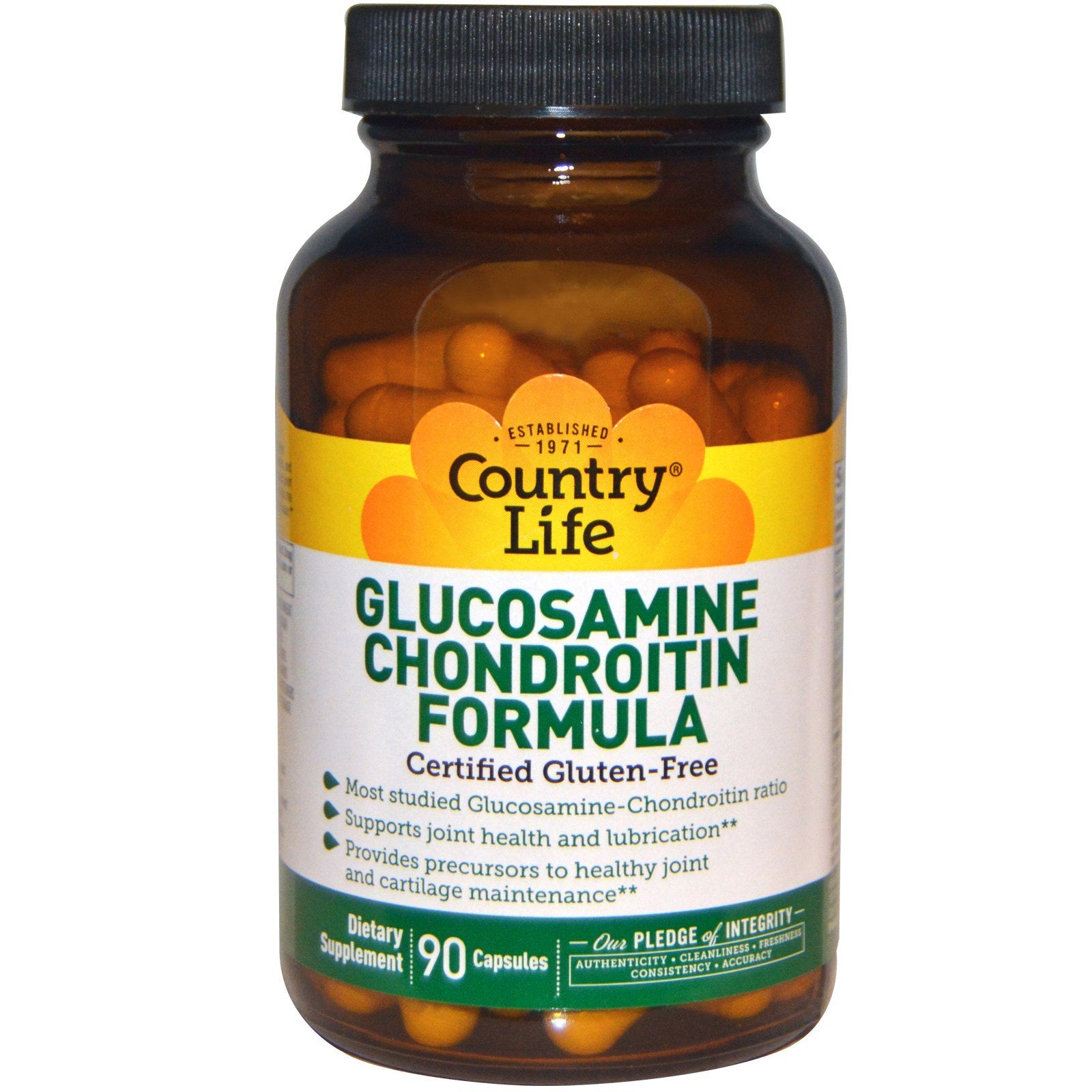 Country Life, Glucosamine Chondroitin Formula, 90 Capsules