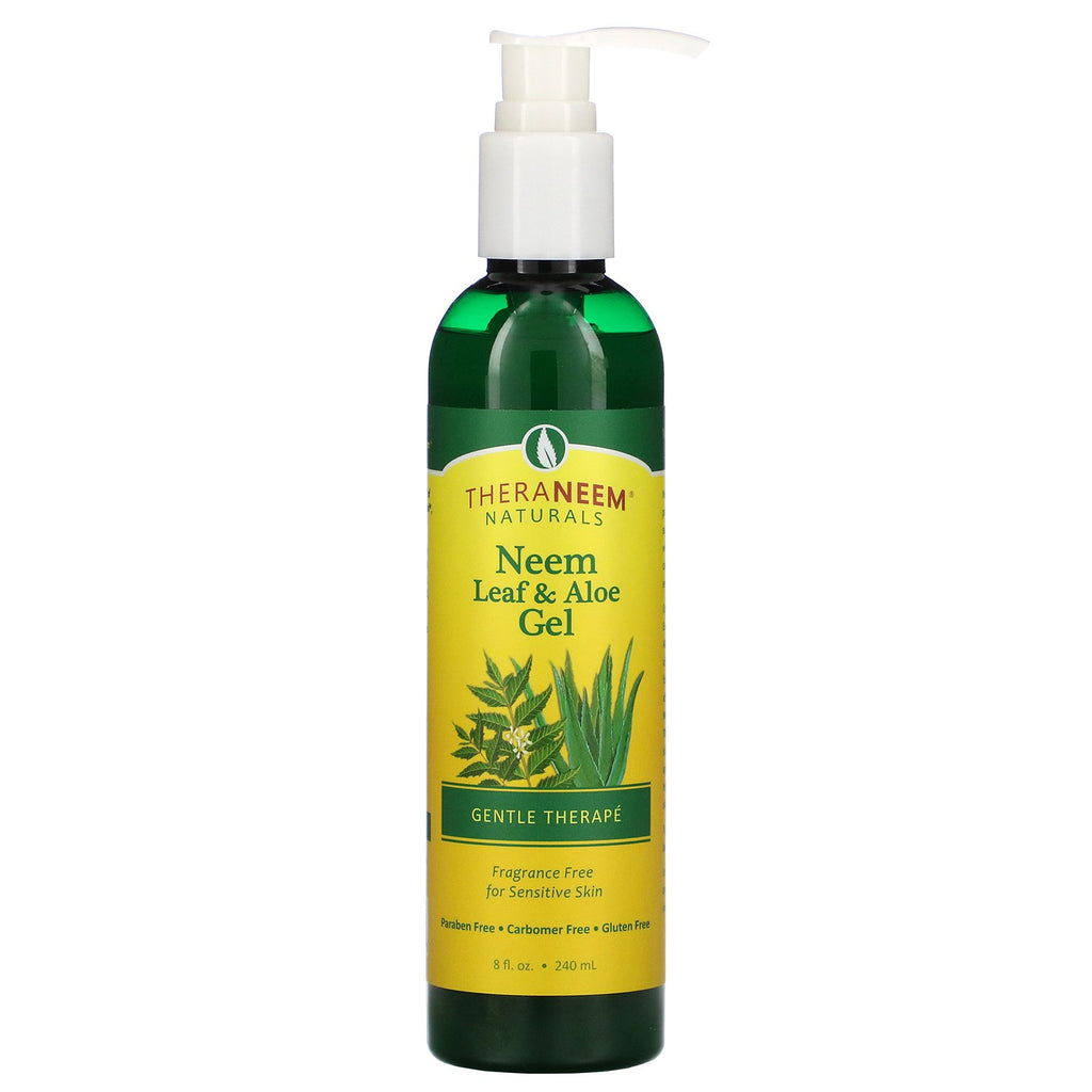 Organix South, TheraNeem Naturals, Gentle Therapé, Neem Leaf & Aloe Gel, Fragrance Free, 8 fl oz (240 ml)