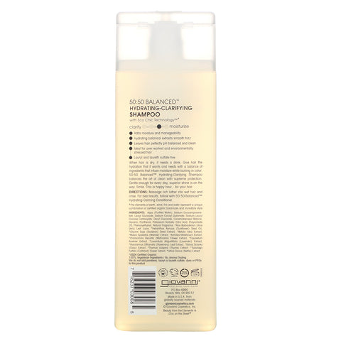 Giovanni, 50:50 Balanced Hydrating-Clarifying Shampoo, 8.5 fl oz (250 ml)