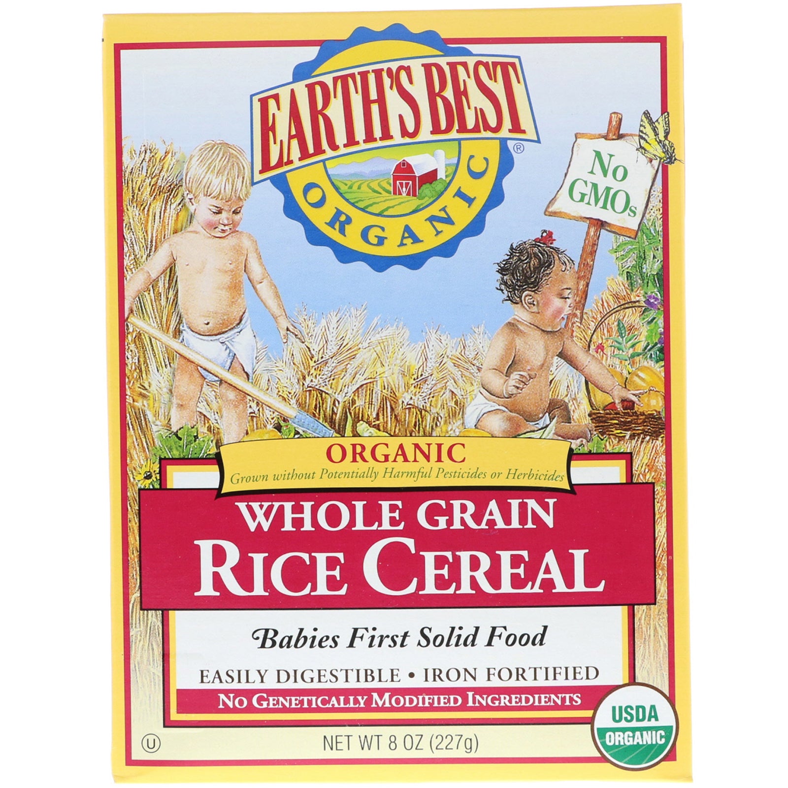 Earth's Best, Organic, Whole Grain Rice Cereal, 8 oz (227 g)