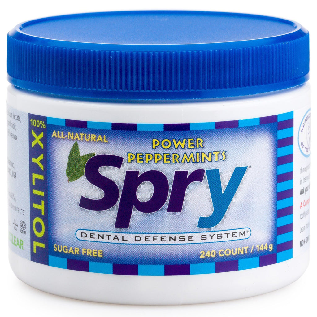 Xlear, Spry, Power Peppermints, Sugar Free, 240 Count, (144 g)