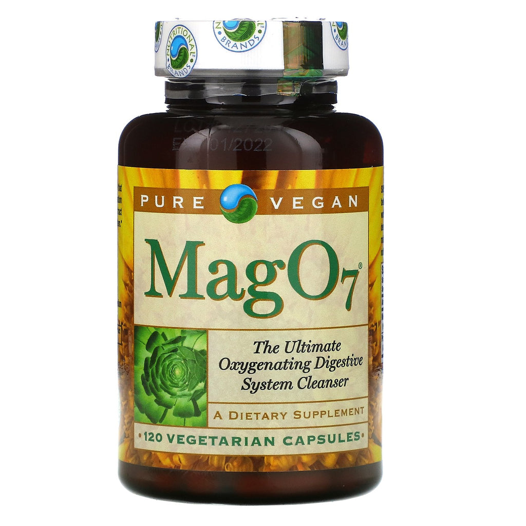 Pure Vegan, Mag 07, The Ultimate Oxygenating Digestive System Cleanser, 120 Vegetarian Capsules