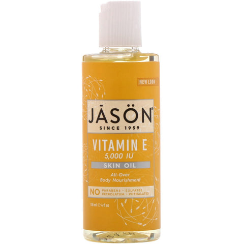 Jason Natural, Vitamin E Skin Oil, 5,000 IU, 4 fl oz (118 ml)