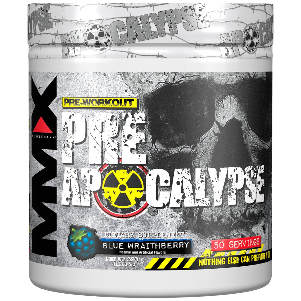 MuscleMaxx, Pre Apocalypse, Pre-Workout, Blue Wraithberry, 11.28 oz (320 g)