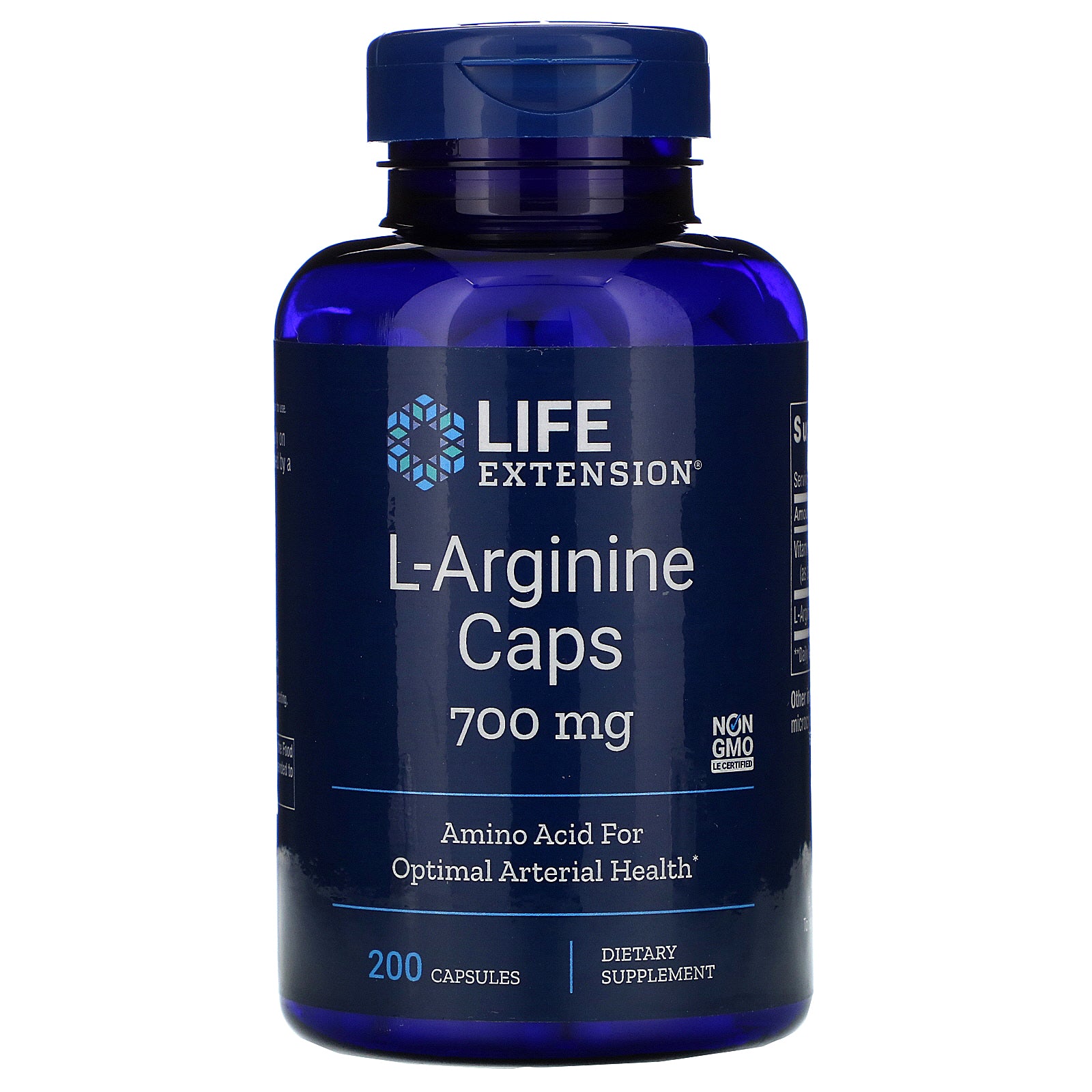 Life Extension, L-Arginine Caps, 700 mg, 200 Capsules