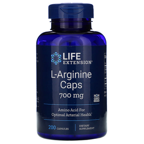Life Extension, L-Arginine Caps, 700 mg, 200 Capsules