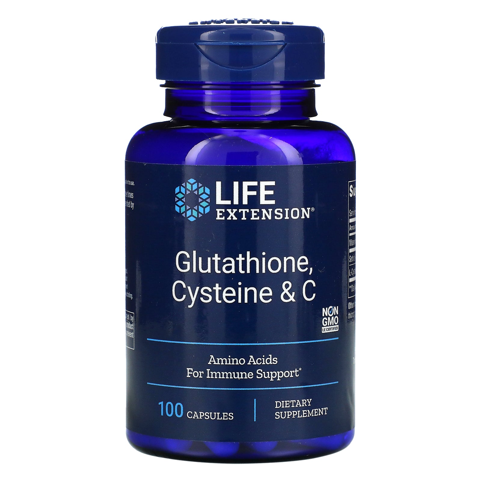 Life Extension, Glutathione, Cysteine & C, 100 Capsules
