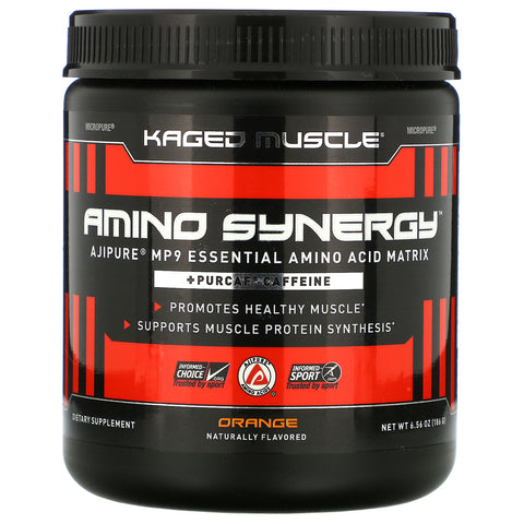 Kaged Muscle, Amino Synergy, Orange, 6.56 oz (186 g)
