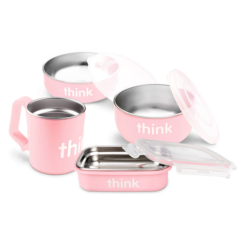 Think, Thinkbaby, The Complete BPA-Free Feeding Set, Pink, 1 Set