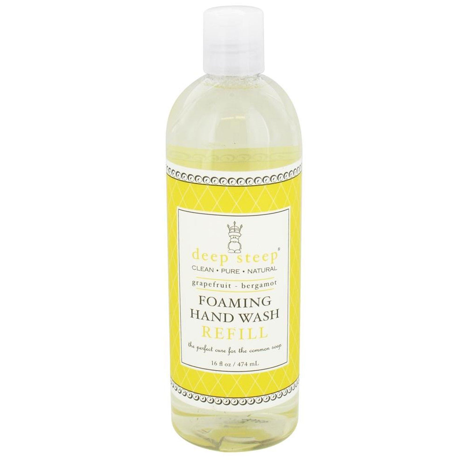 Deep Steep, Foaming Hand Wash Refill, Grapefruit - Bergamot, 16 fl oz (474 ml)