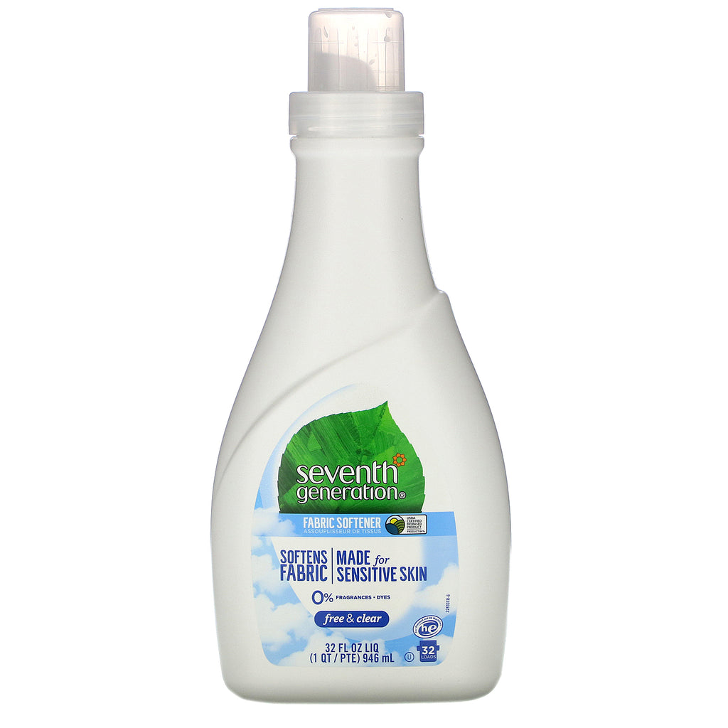 Seventh Generation, Fabric Softener, Free & Clear, 32 fl oz (946 ml)