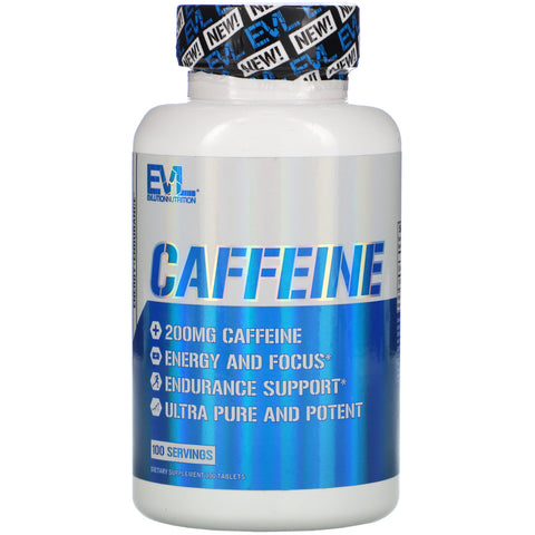 EVLution Nutrition, Caffeine, 200 mg, 100 Tablets