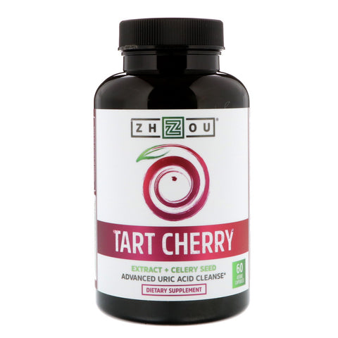 Zhou Nutrition, Tart Cherry Extract + Celery Seed, 60 Veggie Capsules