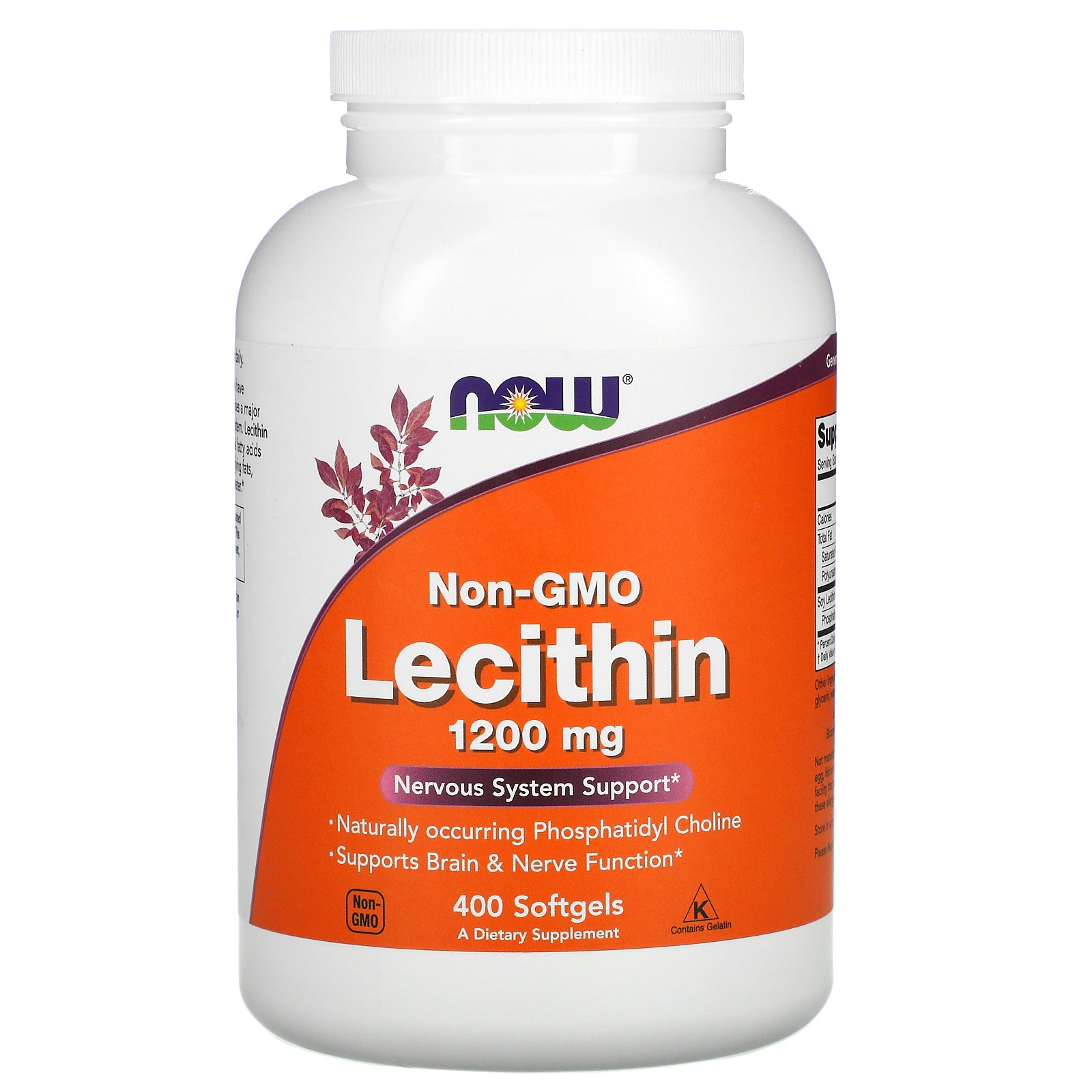 Now Foods, Non-GMO Lecithin, 1,200 mg, 400 Softgels