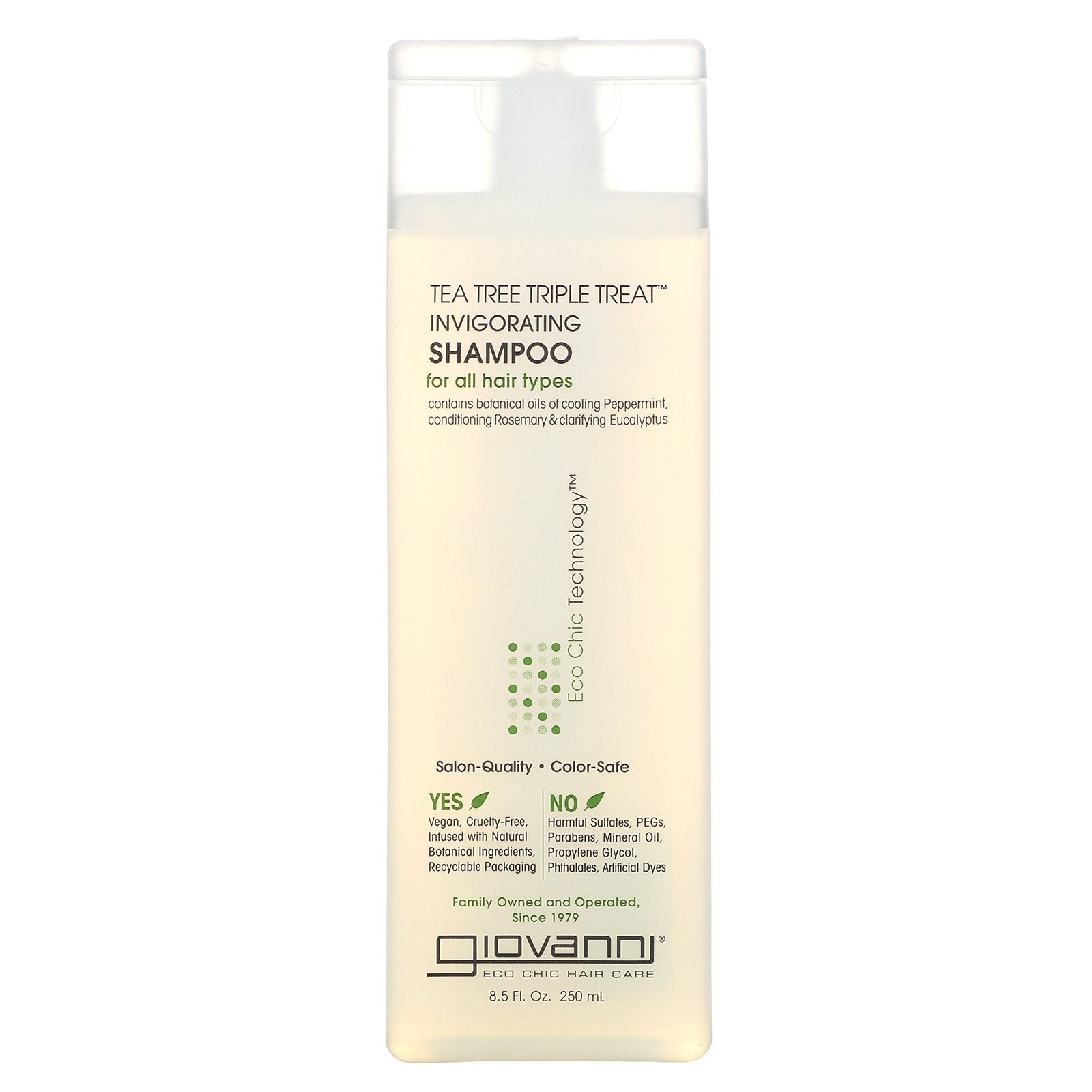 Giovanni, Tea Tree Triple Treat Invigorating Shampoo, 8.5 fl oz (250 ml)