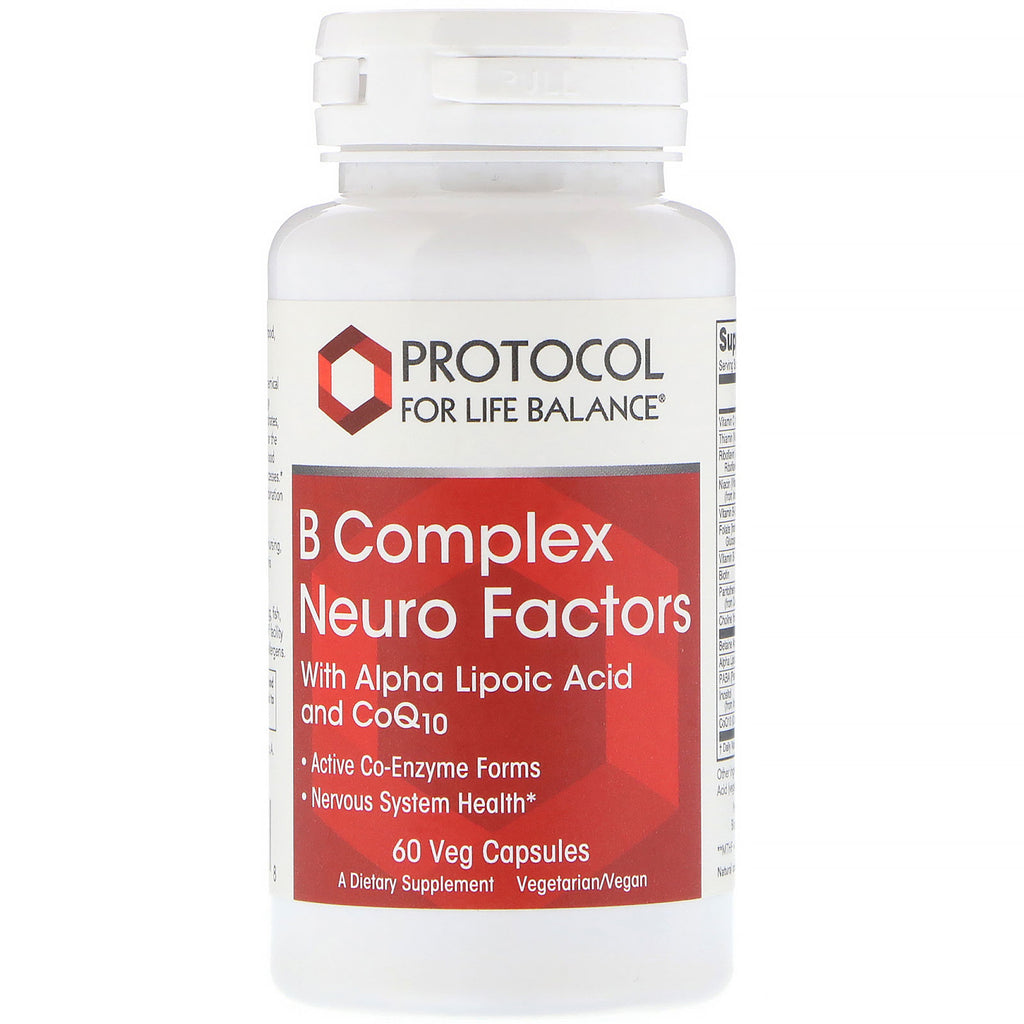 Protocol for Life Balance, B Complex Neuro Factors, 60 Veg Capsules