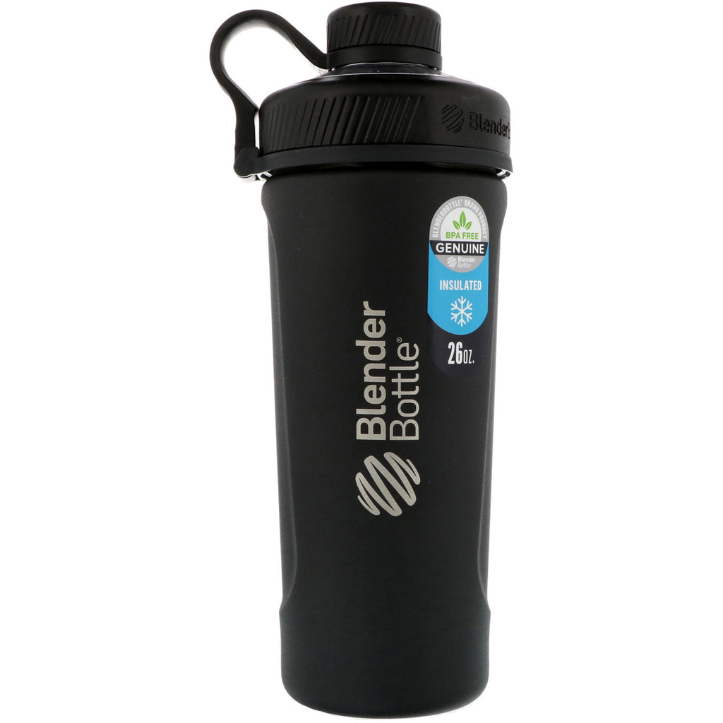 Blender Bottle, Blender Bottle Radian, Insulated Stainless Steel, Matte Black , 26 oz
