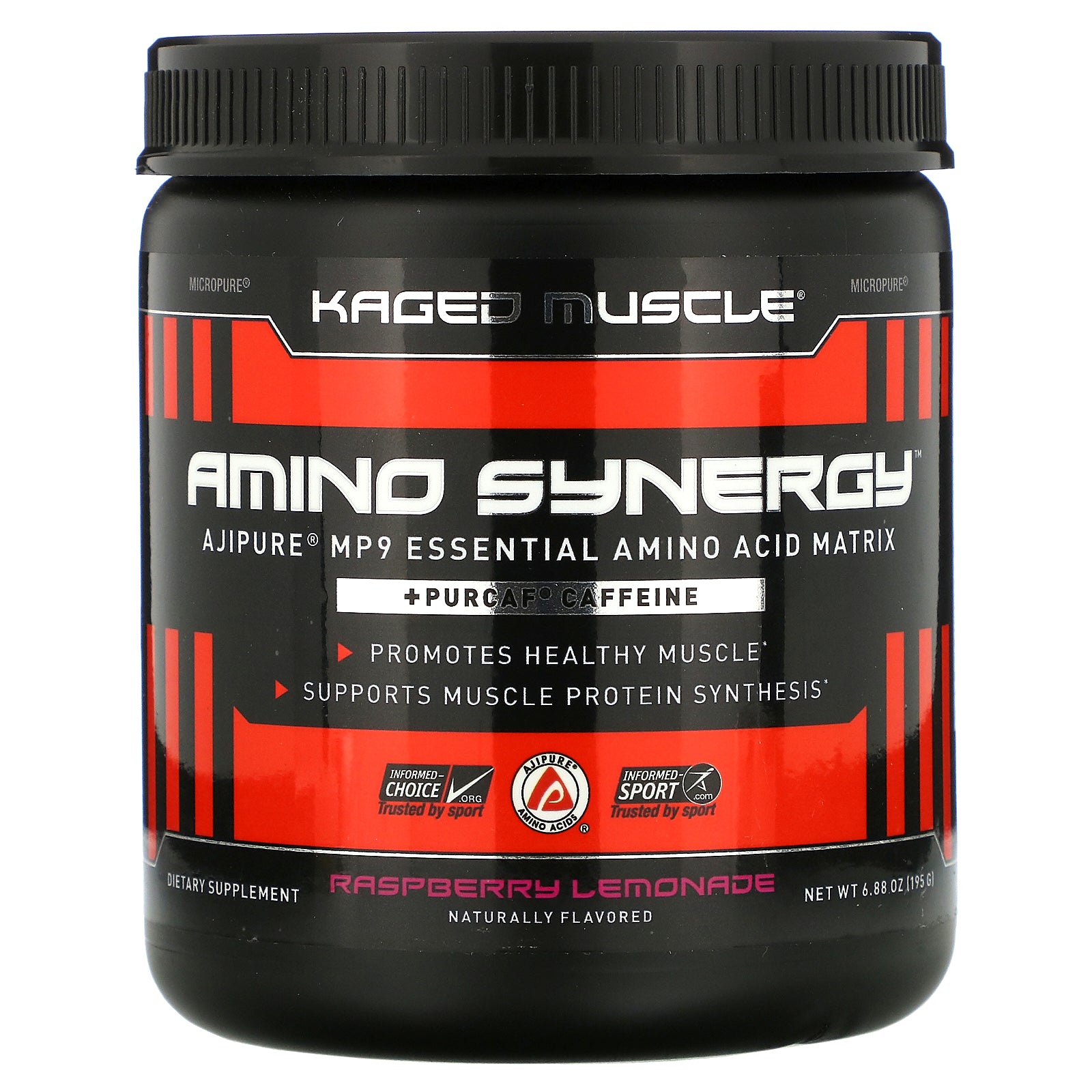 Kaged Muscle, Amino Synergy, Raspberry Lemonade, 6.88 oz (195 g)