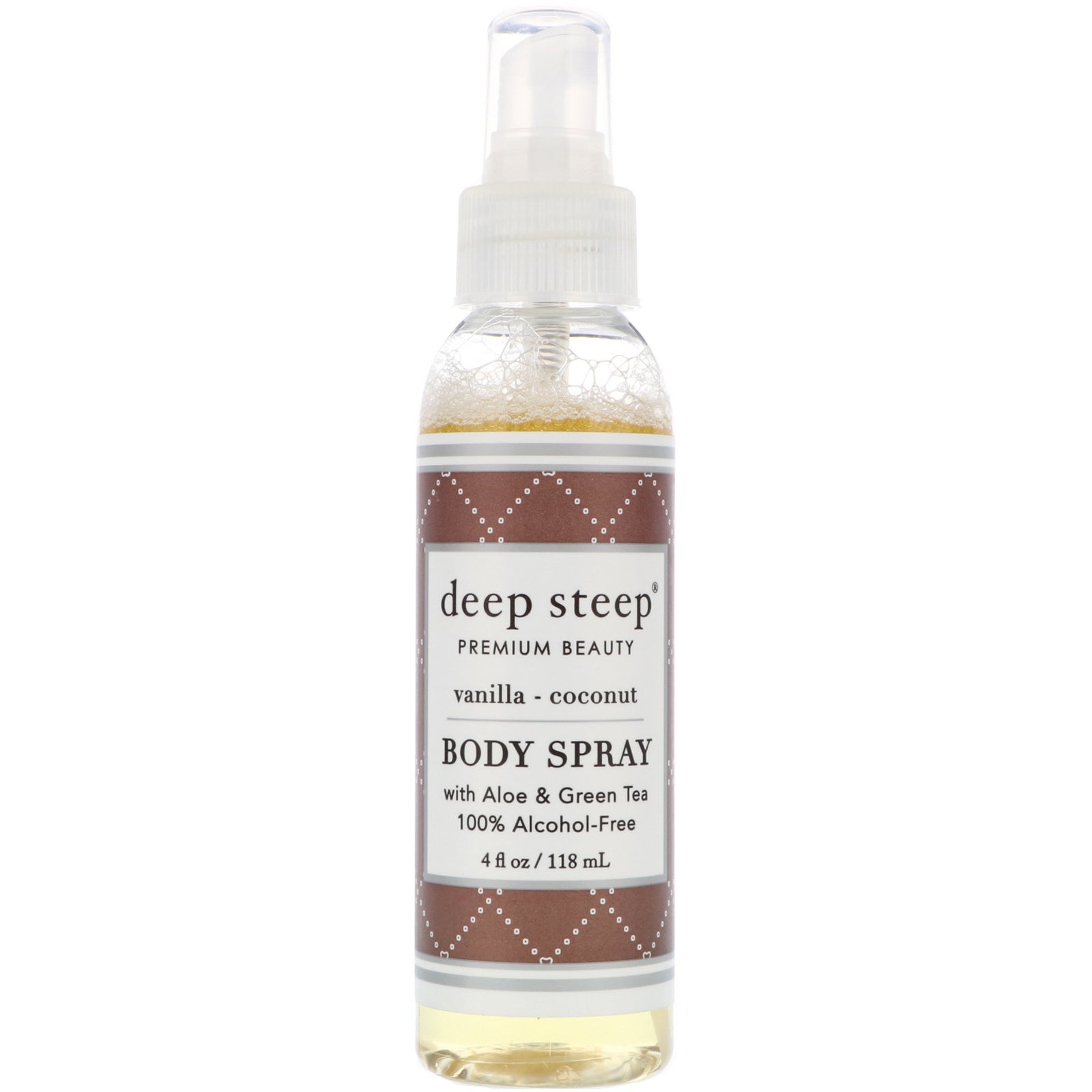 Deep Steep, Body Spray, Vanilla - Coconut, 4 fl oz (118 ml)