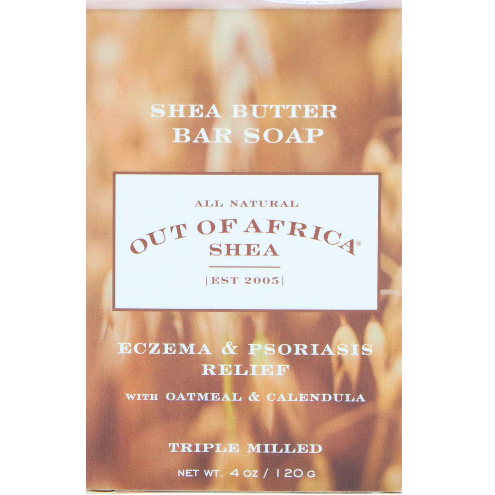 Out of Africa, Shea Butter Bar Soap, Oatmeal & Calendula, 4 oz (120 g)