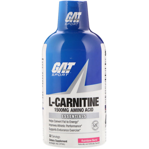 GAT, L-Carnitine, Amino Acid, Rainbow Burst, 1,500 mg, 16 oz (473 ml)