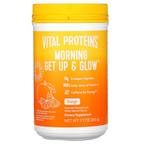 Vital Proteins, Morning Get Up & Glow, Orange , 9.3 oz (265 g)