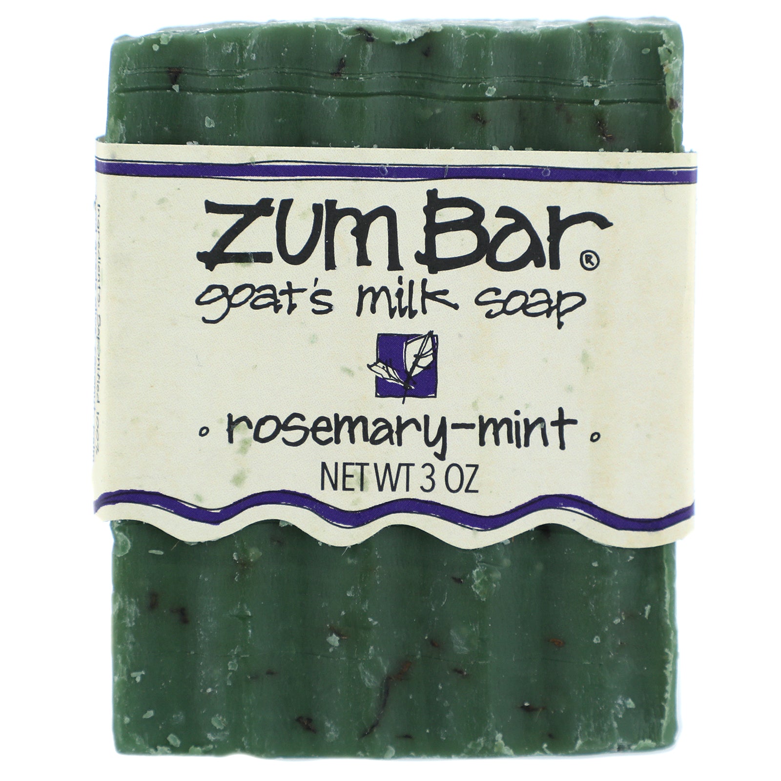 Indigo Wild, Zum Bar, Goat's Milk Soap, Rosemary-Mint, 3 oz Bar