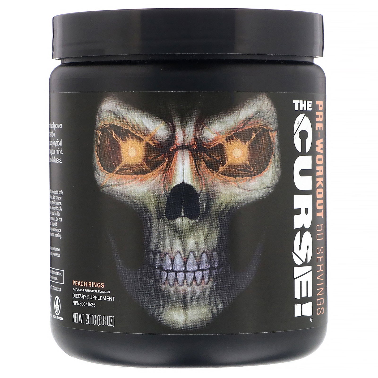 JNX Sports, The Curse, Pre-Workout, Peach Rings, 8.8 oz (250 g)