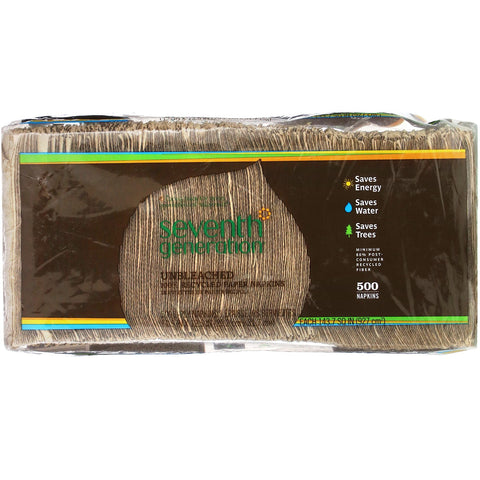 Seventh Generation, 100% Recycled Paper Napkins, 500 Napkins