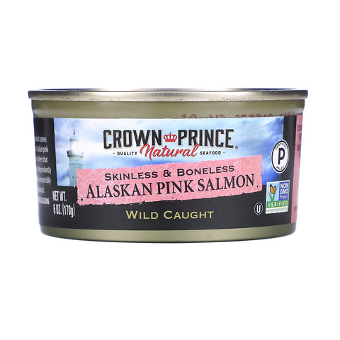 Crown Prince Natural, Alaskan Pink Salmon, Skinless & Boneless, 6 oz (170 g)