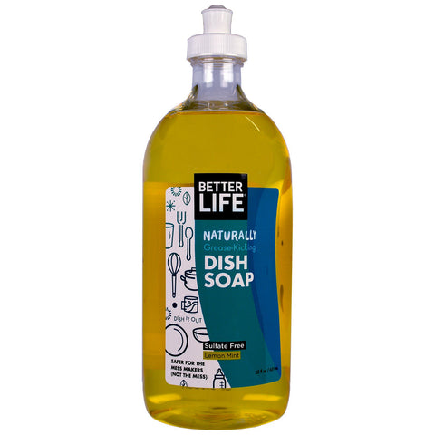 Better Life, Dish Soap, Lemon Mint, 22 fl oz (651 ml)