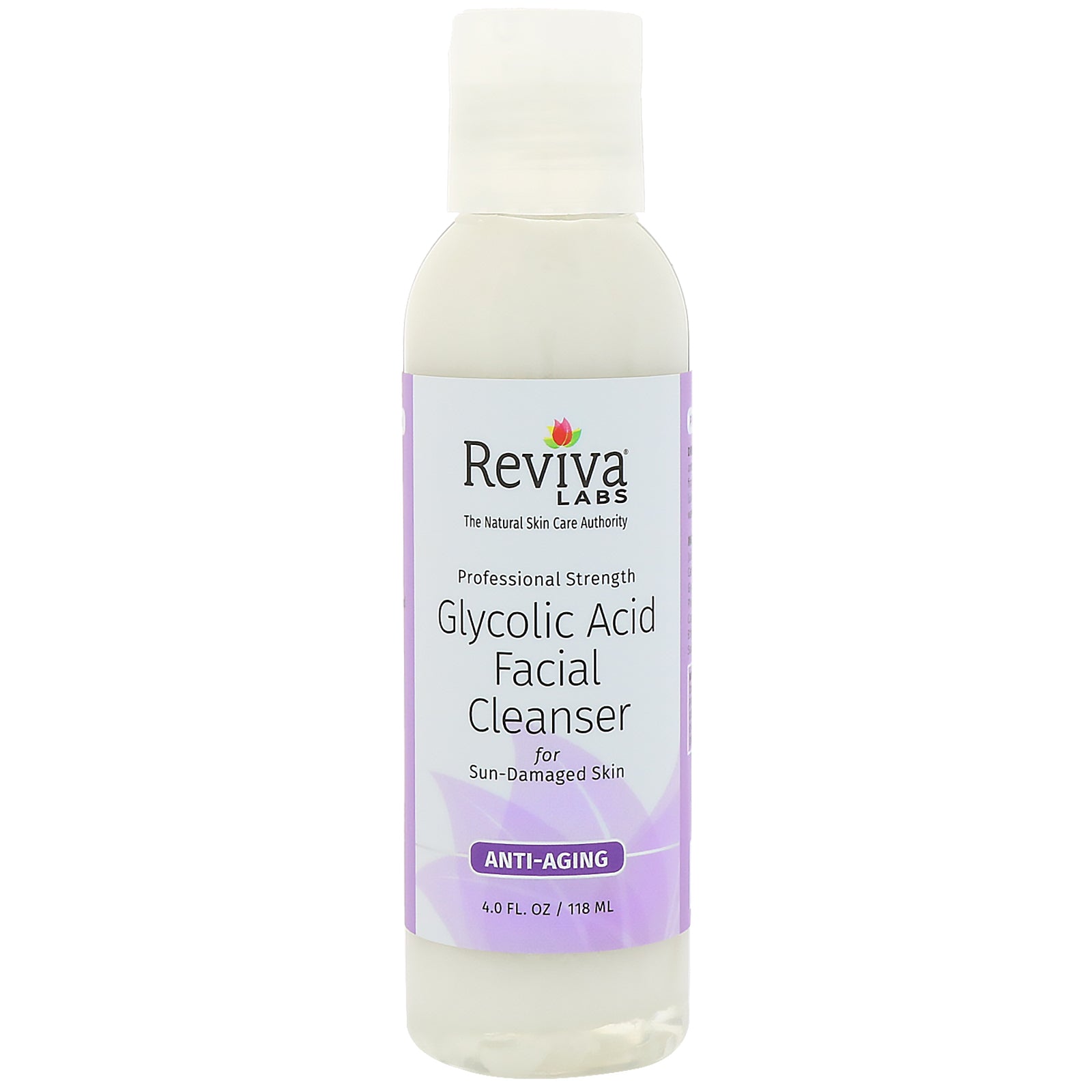 Reviva Labs, Glycolic Acid Facial Cleanser, 4 fl oz (118 ml)