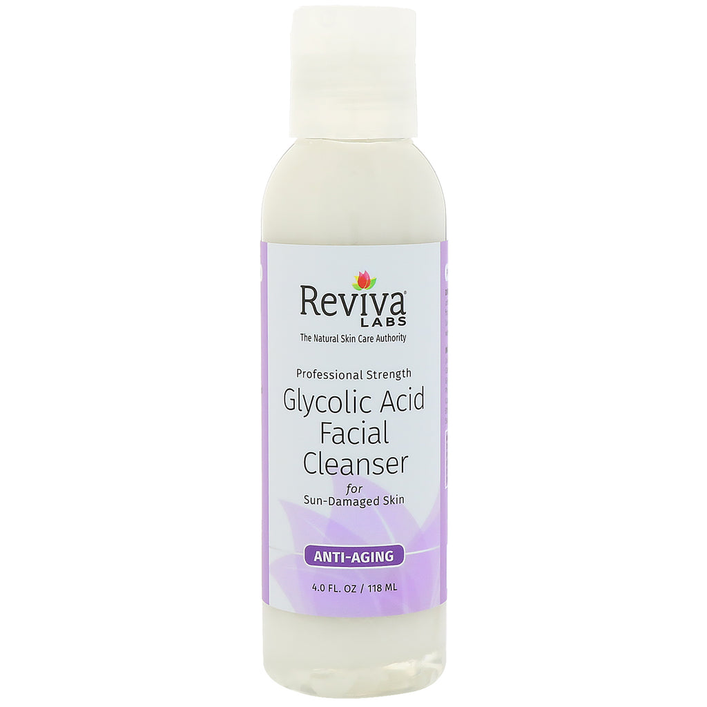 Reviva Labs, Glycolic Acid Facial Cleanser, 4 fl oz (118 ml)
