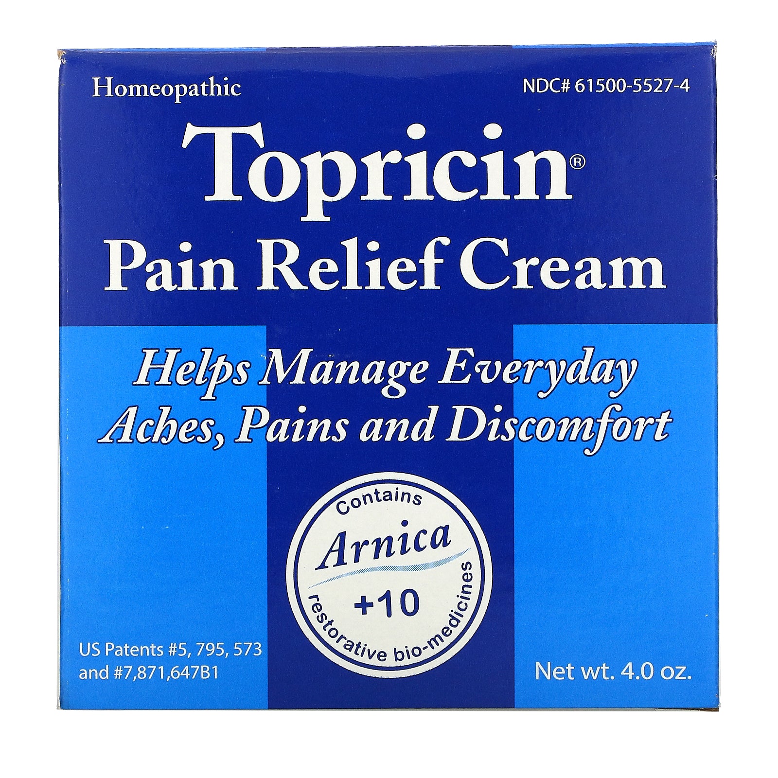 Topricin, Pain Relief Cream, 4.0 oz