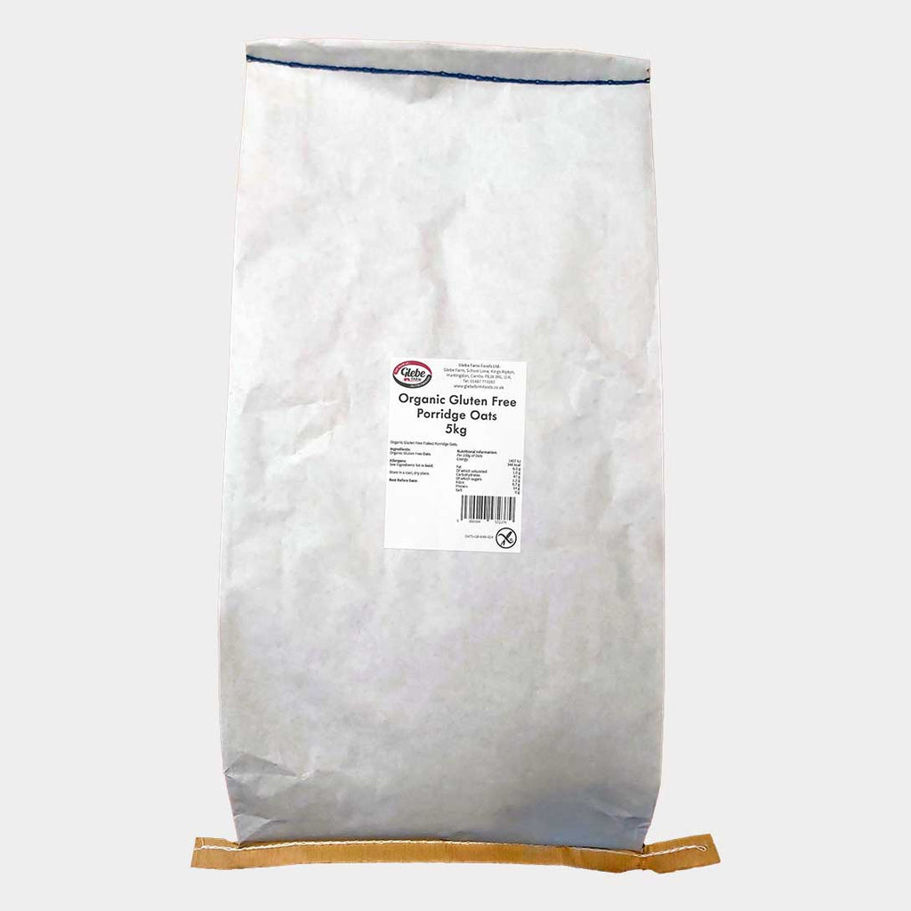 GLEBE FARM ORGANIC GLUTEN FREE PORRIDGE OATS 5KG