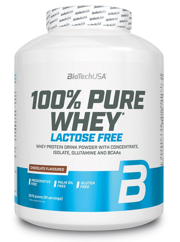 BioTechUSA, 100% Pure Whey Lactose Free, Strawberry - 2270g