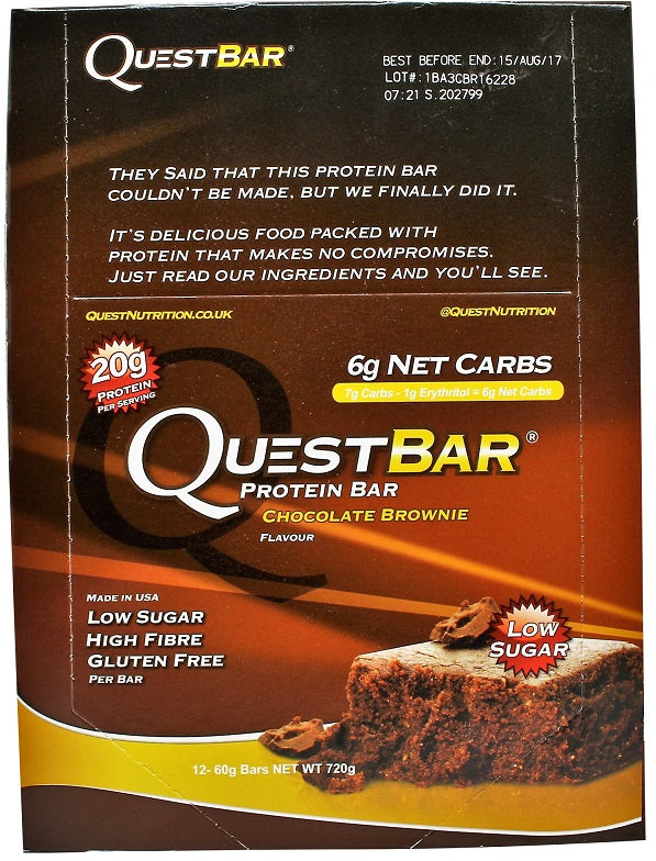Quest Nutrition, Quest Bar, Oatmeal Chocolate Chip - 12 bars