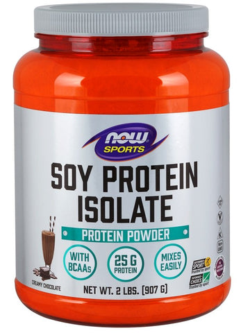 NOW Foods, Soy Protein Isolate, Chocolate - 907g